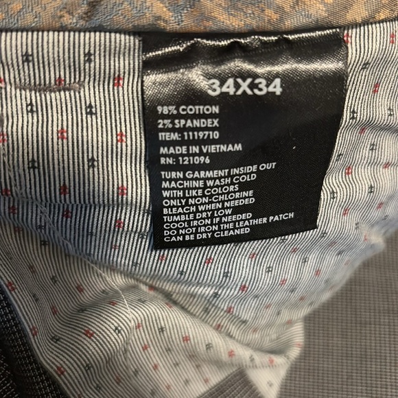 NWT English Laundry 34x34 Brixton med gray checkered print pants - Picture 9 of 9